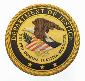 Cast Aluminum - Seal of DOJ