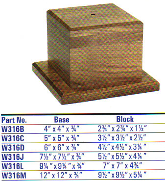 Solid Walnut Bases for bowls